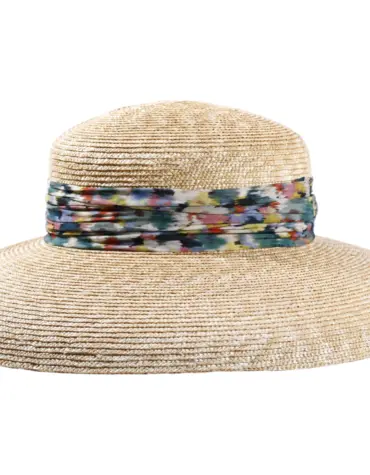 Damencloche mit Floralem Hutband