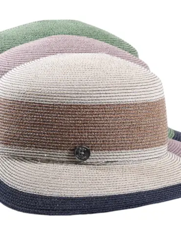 Damenhut Hanf "blockcolors"