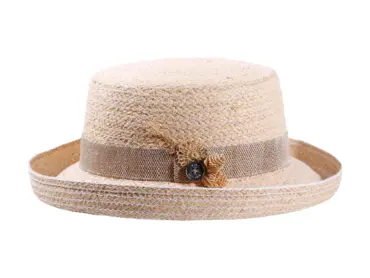 Damen Aufschlaghut Raffia "Strohschmuck"