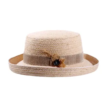 Damen Aufschlaghut Raffia "Strohschmuck"