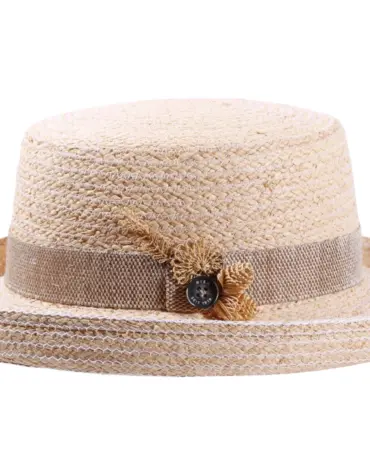 Damen Aufschlaghut Raffia "Strohschmuck"