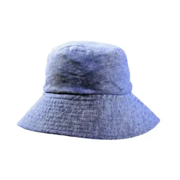 Reversibler Sommerhut aus Leinen in Beige, Rot oder Jeansblau