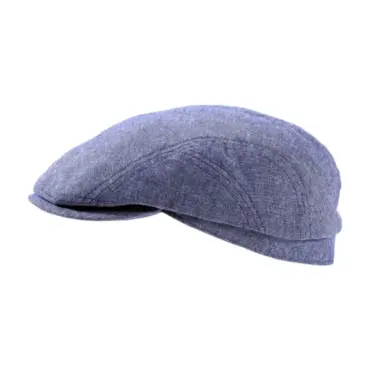 Schiebermütze Woody aus Leinen in Beige oder Jeans