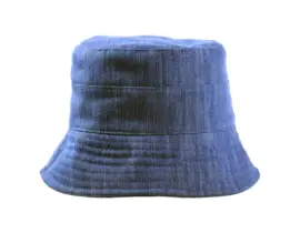Sommerhut im Bucket-Stil aus Jeansstoff in Blau