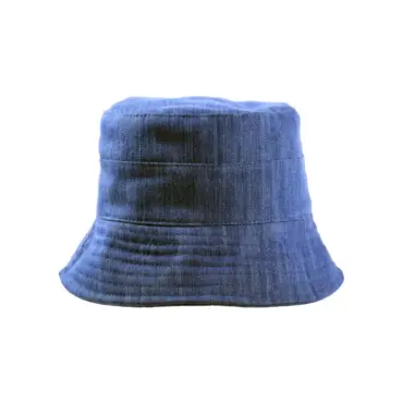 Sommerhut im Bucket-Stil aus Jeansstoff in Blau