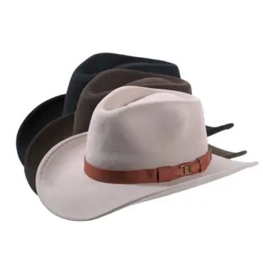 Outdoorhut Wollfilz wetterfest mit Wildlederband