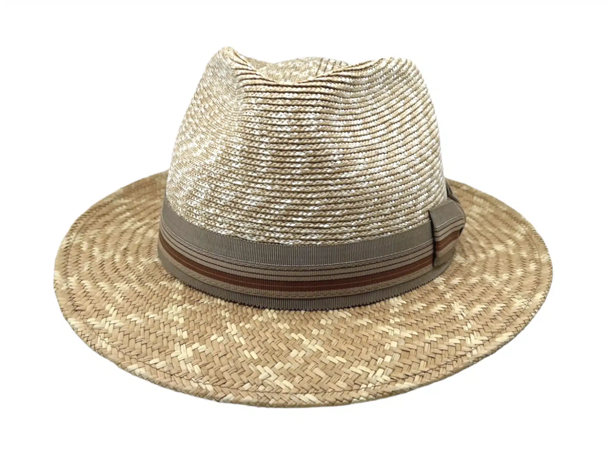 Panama-/Strohhut Freiamt HermetschwilerIn natur mit cognacfarbenem Doppelband