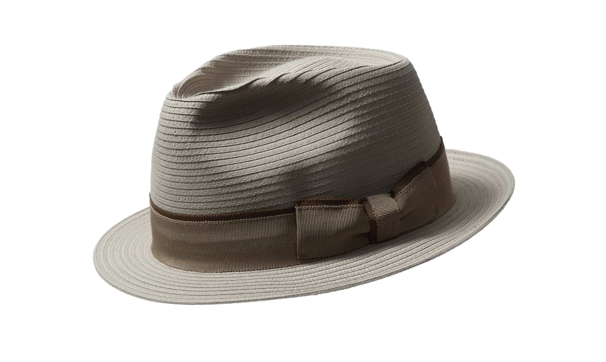 Strohhut Trilby Freiamt OberlunkhoferIn natur mit sandfarbenem Hutband