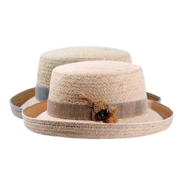 Damen Aufschlaghut Raffia "Strohschmuck"