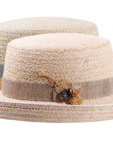 Damen Aufschlaghut Raffia "Strohschmuck"