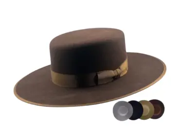Westernhut Boss of the Plains aus Wollfilz mit Hutband aus Rebs