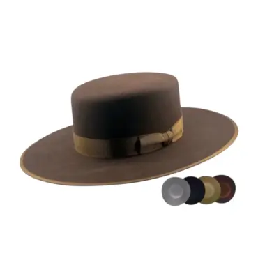 Westernhut Boss of the Plains aus Wollfilz mit Hutband aus Rebs