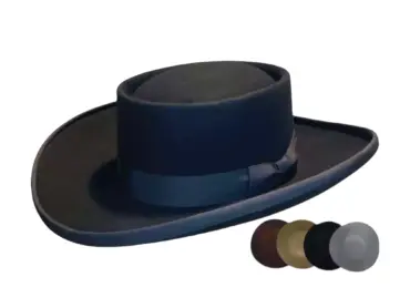 Gambler Premium Filzhut – inspiriert von Wild Wild West, handgefertigt