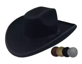 Westernhut Sonora aus Wollfilz – handgefertigt in der Schweiz, breite Krempe, hoher Tragekomfort, ideal für Westernreiten und Country-Events.