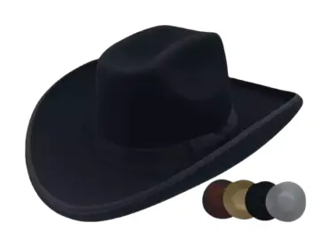 Westernhut Sonora aus Wollfilz – handgefertigt in der Schweiz, breite Krempe, hoher Tragekomfort, ideal für Westernreiten und Country-Events.