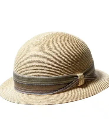 Strohhut Freiamt UezwilerIn natur mit Multicolor-Hutband