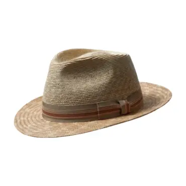 Panama-/Strohhut Freiamt HermetschwilerIn natur mit cognacfarbenem Doppelband