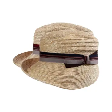Panama Strohhut City natur/rost mit farbigem Rebsband