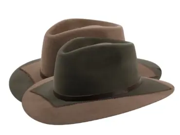 Fedora Travel Velours „Forest Atmosphere“ – zweifarbig, Handarbeit Schweiz