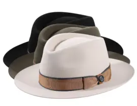 Fedora Haarfilz „Paspel und Garn“ – Handgefertigt in der Schweiz