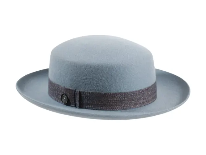 Aufschlaghut Wolle „Teo Cotone“ mit Denim-Baumwollband