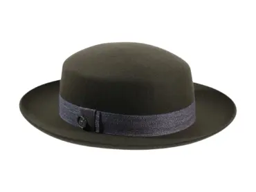 Aufschlaghut Wolle „Teo Cotone“ mit Denim-Baumwollband