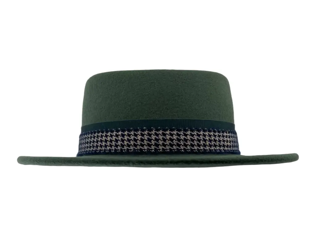 Fedora nieder “Mohair Pied de Poule”