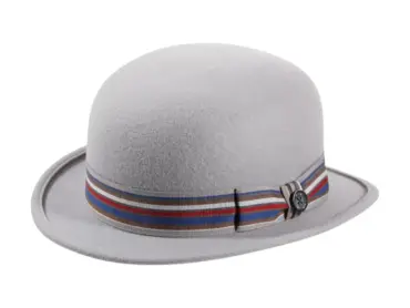 Urban Bowler Wollfilz mit gestreiftem Hutband