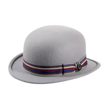 Urban Bowler Wollfilz mit gestreiftem Hutband