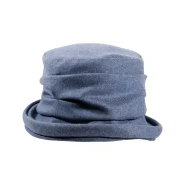 Damenmütze Merino Wolle Moon Jeansblau