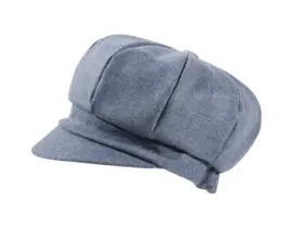 Ballonmütze Merino Wolle Moon Jeansblau