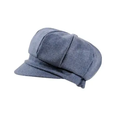 Ballonmütze Merino Wolle Moon Jeansblau