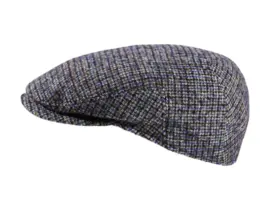 Schiebermütze Matteo Karo Blau Multicol