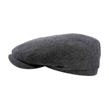 Schiebermütze pure Wool braun & anthrazit – Handarbeit Risa