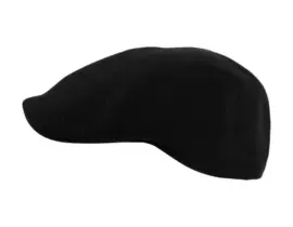 Schiebermütze Antonio aus Baumwolle in Schwarz