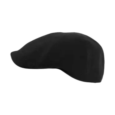 Schiebermütze Antonio aus Baumwolle in Schwarz