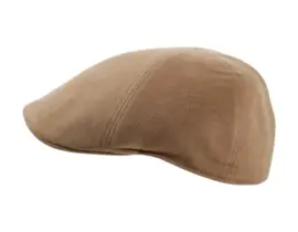 Schiebermütze Antonio aus Baumwolle in Camel