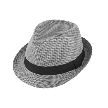 Stoffhut Trilby melange mit einfarbigem Ripsband – hochwertige Kopfbedeckung von Fiebig bei Hut Factory Schweiz