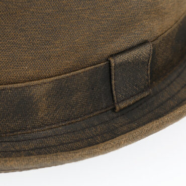 Stoffhut Pork Pie gewaschene Baumwolle – hochwertige Kopfbedeckung von Fiebig bei Hut Factory Schweiz