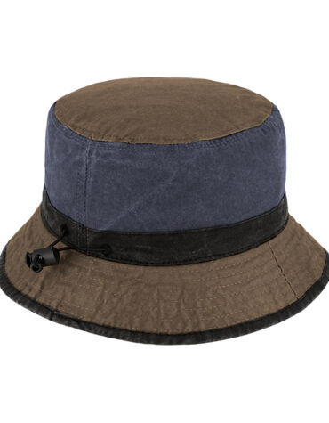 Fischerhut gewaschene Baumwolle mit Tunnelzug – hochwertige Kopfbedeckung von Fiebig bei Hut Factory Schweiz