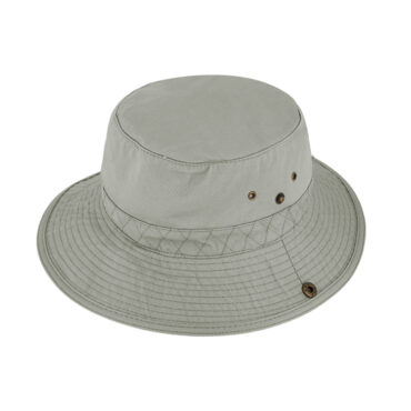 Stoffhut Baumwolle uni mit Druckknopf und Kinnband – hochwertige Kopfbedeckung von Fiebig bei Hut Factory Schweiz