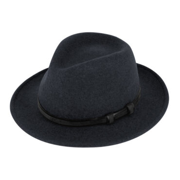 Wollfilzhut Fedora melange waterproof und crushable – hochwertige Kopfbedeckung von Fiebig bei Hut Factory Schweiz