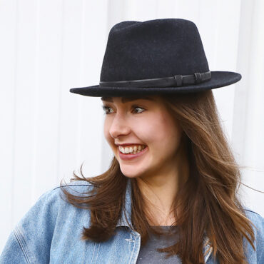 Wollfilzhut Fedora melange waterproof und crushable – hochwertige Kopfbedeckung von Fiebig bei Hut Factory Schweiz