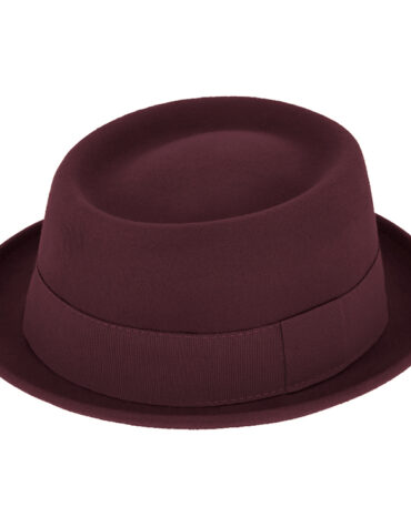 Wollfilzhut Pork Pie mit Ripsband – hochwertige Kopfbedeckung von Fiebig bei Hut Factory Schweiz
