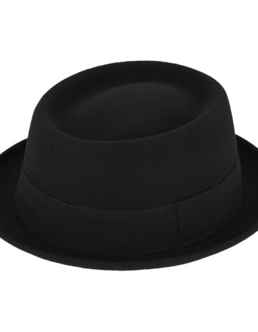 Wollfilzhut Pork Pie mit Ripsband – hochwertige Kopfbedeckung von Fiebig bei Hut Factory Schweiz