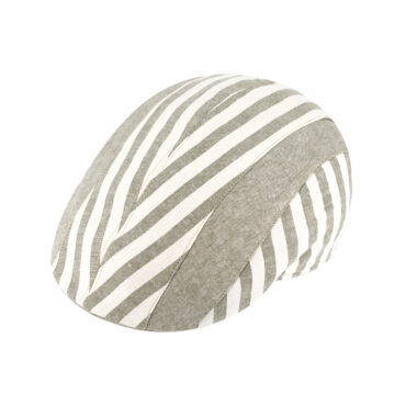Flatcap Leinen gestreift – hochwertige Kopfbedeckung von Fiebig bei Hut Factory Schweiz