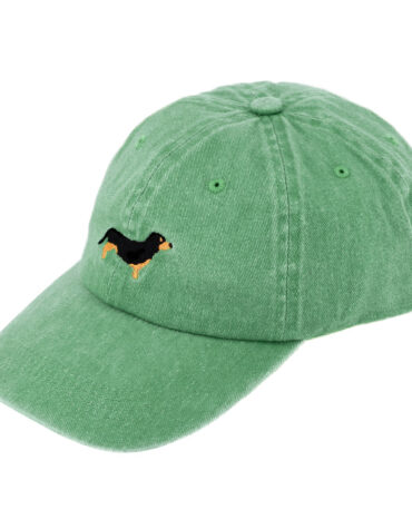 Baseballcap gewaschene Baumwolle Stickerei Dackel UV-Schutz – hochwertige Kopfbedeckung von Fiebig bei Hut Factory Schweiz