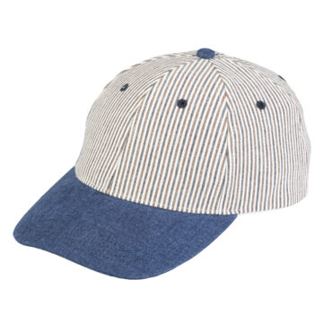 Baseballcap feine Streifen Schirm uni – hochwertige Kopfbedeckung von Fiebig bei Hut Factory Schweiz