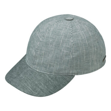 Baseballcap feine Streifen Schirm uni – hochwertige Kopfbedeckung von Fiebig bei Hut Factory Schweiz