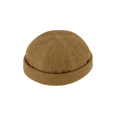 Dockermütze Leinen mit Kontrastnähten UV-Schutz – hochwertige Kopfbedeckung von Fiebig bei Hut Factory Schweiz